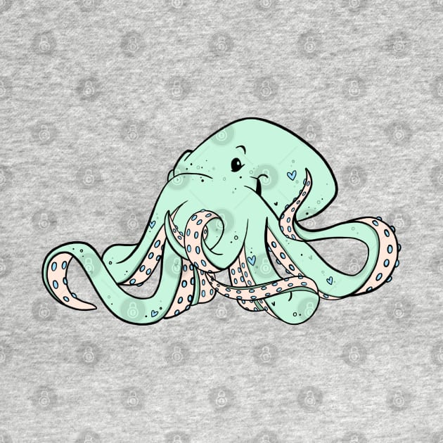 Seafoam Octopus by Maxineart